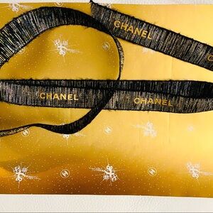 Chanel Black & Gold Ribbon Limited Edition 28”